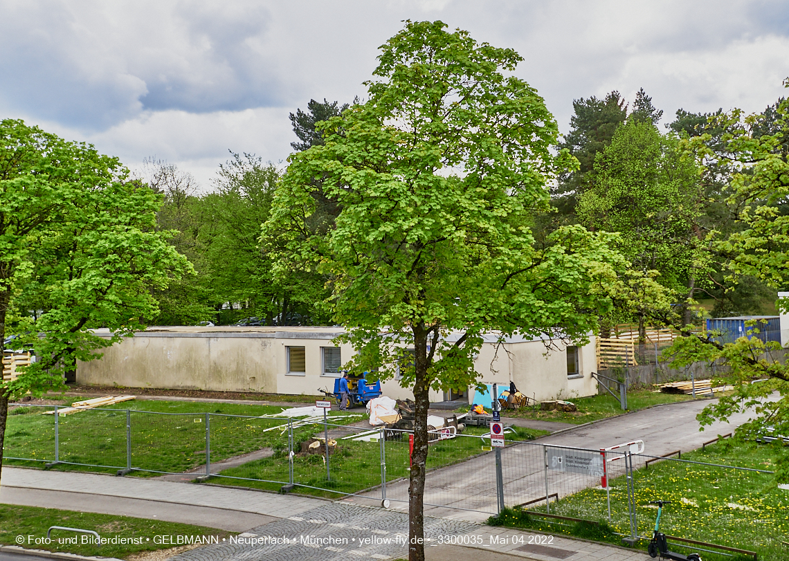 04.05.2022 - Baustelle am Haus für Kinder in Neuperlach